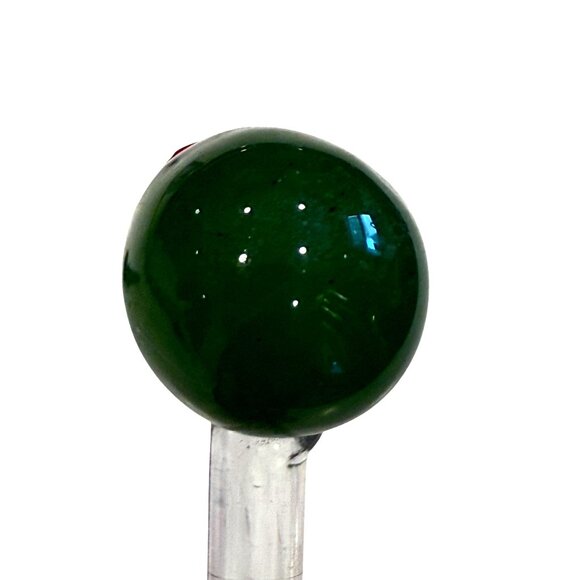 Set Of 10 Glass Pimento Stuffed Green Olive Cocktail Swizzle Sticks 8" Barware - Picture 5 of 7